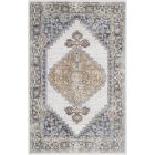 Nourison Home Astra Machine Washable ASW11 2'2" x 4' Grey Gold Rectangle Vintage Indoor Rug (Dropshippable)