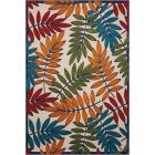 Nourison Home Aloha ALH18 6' x 9' Multicolor Rectangle Tropical Rug