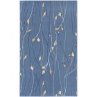 Nourison Home Grafix GRF15 3' x 5' Light Blue Contemporary Indoor Rug (Dropshippable)