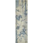 Nourison Home Somerset ST18 2'3" x 8' Ivory/Blue Farmhouse Indoor Rug (Dropshippable)