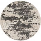Nourison Home Maxell MAE07 5'3" x Round Ivory/Grey Modern Indoor Rug (Dropshippable)