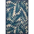 Nourison Home Aloha ALH18 9'6" x 13' Navy Rectangle Tropical Rug