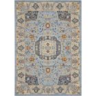 Nourison Home Majestic MST03 5'6" x 8' Light Blue Farmhouse Indoor Rug (Dropshippable)