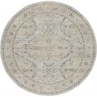 Nourison Home Lynx LNX07 7'10" x Round Light Blue Vintage Indoor Rug (Dropshippable)