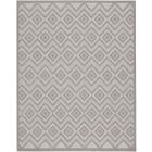 Nourison Home Versatile NRV01 7' x 10' Silver Grey Modern Rug (Dropshippable)