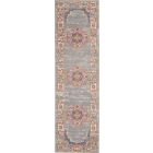 Nourison Home Passion PSN03 2'2" x 7'6" Grey Bohemian Indoor Rug (Dropshippable)