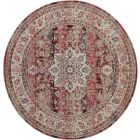Nourison Home Vintage Kashan VKA01 6' x Round Red Vintage Indoor Rug (Dropshippable)
