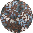 Nourison Home Contour CON02 8' x Round Mocha Contemporary Indoor Rug (Dropshippable)