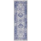 Nourison Home Whimsicle WHS15 2' x 6' Ivory Navy Farmhouse Indoor Rug (Dropshippable)