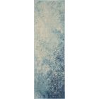 Nourison Home Passion PSN10 1'10" x 6' Navy Light Blue Modern Indoor Rug (Dropshippable)