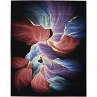 Nourison Home Prismatic PRS34 7'9" x 9'9" Black Modern Indoor Rug (Dropshippable)