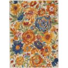 Nourison Home Allur ALR07 5'3" x 7'3" Ivory Multicolor Rectangle Contemporary Indoor Rug (Dropshippable)