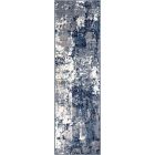 Nourison Home Grafix GRF38 2'3" x 7'6" Navy Blue Modern Indoor Rug (Dropshippable)