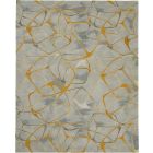 Nourison Home Symmetry SMM05 7'9" x 9'9" Grey/Yellow Modern Indoor Rug (Dropshippable)