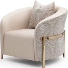 AICO Michael Amini Lisbon Chair - Opal Gold