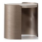 AICO Michael Amini Mod Dream End Table in Rich Champagne (Promo)