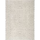 Nourison Home Modern Comfort MNC01 5'3" x 7' Ivory Black Scandinavian Indoor Rug (Dropshippable)