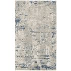 Nourison Home Quarry QUA01 2'2" x 3'9" Ivory Grey Blue Modern Indoor Rug (Dropshippable)