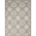 Nourison Home Jubilant JUB06 4' x 6' Ivory/Grey Farmhouse Indoor Rug (Dropshippable)