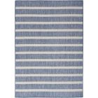 Nourison Home Positano POS03 4' x 6' Navy Ivory Modern Rug (Dropshippable)