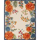 Nourison Home Aloha ALH32 6' x 9' Multicolor Rectangle Contemporary Rug (Dropshippable)