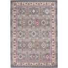 Nourison Home Vintage Kashan VKA05 4' x 6' Grey/Multi Bohemian Indoor Rug