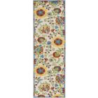 Nourison Home Aloha ALH17 2' x 6' Ivory/Multi Runner Farmhouse Rug