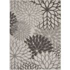 Nourison Home Aloha ALH05 7' x 10' Silver Grey Rectangle Tropical Rug