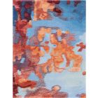 Nourison Home Prismatic PRS13 2' x 3' Blue/Flame Modern Indoor Rug