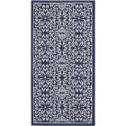 Nourison Home Jubilant JUB06 2' x 4' Navy/Ivory Farmhouse Indoor Rug (Dropshippable)