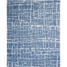 Nourison Home Luna LUN02 7'9" x 9'9" Blue Silver Modern Indoor Rug (Dropshippable)