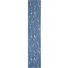 Nourison Home Grafix GRF15 2'3" x 12' Light Blue Contemporary Indoor Rug (Dropshippable)