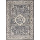 Nourison Home Quarry QUA07 5'3" x 7'3" Grey/Ivory Vintage Indoor Rug (Dropshippable)