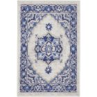 Nourison Home Whimsicle WHS03 2' x 3' Ivory Blue Farmhouse Indoor Rug (Dropshippable)
