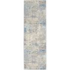 Nourison Home Solace SLA01 2'3" x 7'3" Ivory/Grey/Blue Modern Indoor Rug (Dropshippable)
