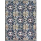 Nourison Home Ankara Global ANR16 7'10" x 9'10" Navy Multicolor Rectangle Bohemian Indoor Rug