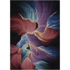 Nourison Home Prismatic PRS34 3'9" x 5'9" Black Modern Indoor Rug (Dropshippable)