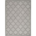 Nourison Home Easy Care NES01 5' x 7' Silver Grey Modern Rug (Dropshippable)