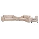 AICO Michael Amini Mia Bella Bergamo Sofa Set St. Steel