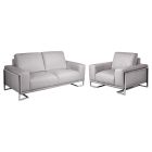 AICO Michael Amini Mia Bella Gianna Sofa Set Light Gray