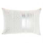 Nourison Home Sofia Metallic Print 14" x 20" Silver Indoor Throw Pillow