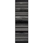 Nourison Home Grafix GRF41 2'3" x 7'6" Black White Modern Indoor Rug (Dropshippable)