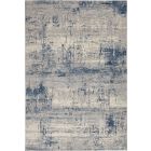 Nourison Home Rustic Textures RUS10 6' x 9' Ivory Blue Rustic Indoor Rug (Dropshippable)