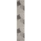 Nourison Home Aloha ALH05 2'3" x 10' Silver Grey Runner Tropical Rug