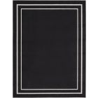 Nourison Home Essentials NRE02 10' x 14' Black Ivory Contemporary Rug (Dropshippable)