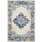 Nourison Home Grafix GRF14 3'9" x 5'9" White Vintage Indoor Rug (Dropshippable)