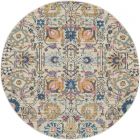 Nourison Home Passion PSN01 5' x Round Ivory/Multi Bohemian Indoor Rug