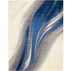Nourison Home Twilight TWI28 7'9" x 9'9" Ivory Grey Blue Modern Indoor Rug (Dropshippable)