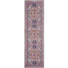 Nourison Home Passion PSN20 2'2" x 10' Light Grey/Pink Bohemian Indoor Rug (Dropshippable)