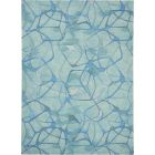 Nourison Home Symmetry SMM05 8'6" x 11'6" Aqua Blue Modern Indoor Rug (Dropshippable)